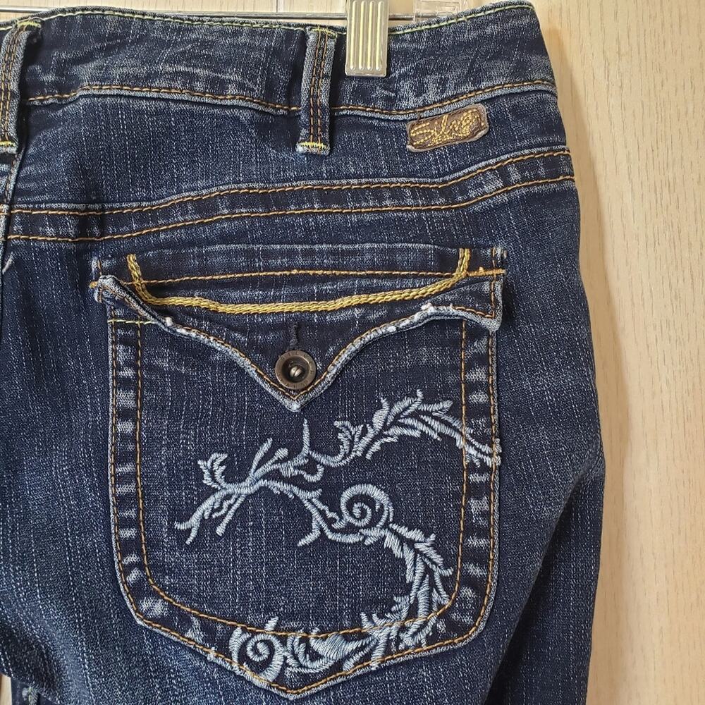 Silver flare Leg jeans belle star bootcut dark wash size 30/33 - Picture 8 of 9